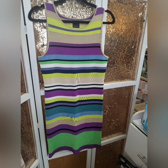 Rolo Ale Sheath Dress Striped Colorful Medium - Picture 4 of 11